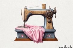Retro Sewing Sublimation Clipart PNG Product Image 1