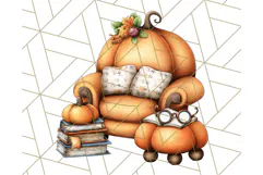 Fall Fairy House Clipart PNG, Autumn Homes and Decor Product Image 5
