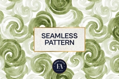 Watercolor Matcha Pattern, Green Wash Texture Product Image 3