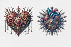 Steampunk Hearts. Valentines. PNG sublimation Product Image 2