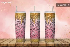 Leopard Tumbler Sublimation | Skinny 20 oz | Tapered Product Image 1