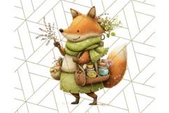 Enchanted Garden Healers Clipart PNG, Animal Plant Png Product Image 5