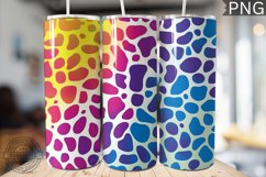 Rainbow Leopard Print Tumbler Wrap - High Quality 300 Dpi Product Image 1