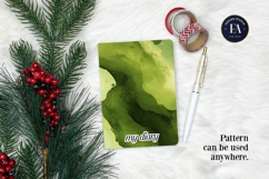 Spilled Matcha Texture, Green Abstract Liquid Digital Paper Product Image 4