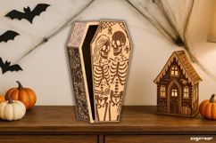 Halloween Coffin Candy Box Bundle | Gift Box | Laser Cut Product Image 15