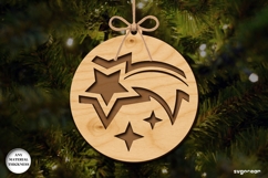 Christmas Nativity Ornament Laser Cut | Glowforge | SVG Product Image 1