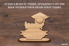Graduation Tassel Holder Laser Cut | Glowforge | SVG Product Image 2