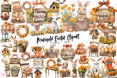Marigold Easter Clipart, 57 Png Bundle Product Image 1