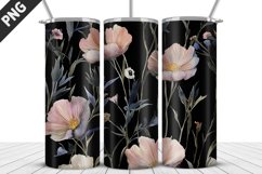 Flowers Tumbler Wrap | Sublimation Design | Tumbler PNG Product Image 1