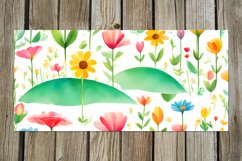Spring Watercolor Flowers | 17 Mug Sublimation designs, PNG Product Image 17