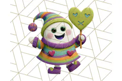 Colorful Halloween Clipart PNG, Cute Kids & Candy Clip Art Product Image 5