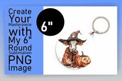 Funny Watercolor Cow Round Design Product Image 1