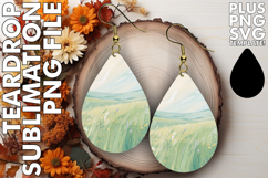 BRIGHT Teardrop Earrings Gift PNG, Spring Product Image 1