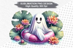 Halloween Ghost - Halloween clipart Sublimation PNG Design Product Image 1