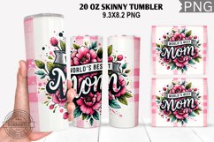 World's Best Mom Tumbler Sublimation - Mother's Day Tumbler Product Image 1