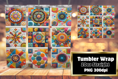 Personalized Tumbler Artwork , Patchwork Product Image 1
