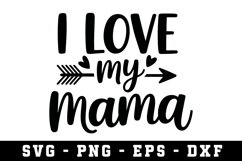 Mom I Love You So Much Svg |Mother Day SVG Cut file Product Image 1
