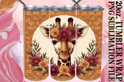 Lively Evenings 20oz tumbler wrap, Giraffe Product Image 1