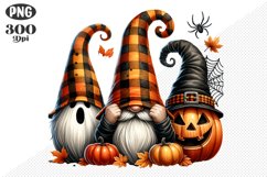 Halloween Gnomes Sublimation - Clipart PNG Design Product Image 1