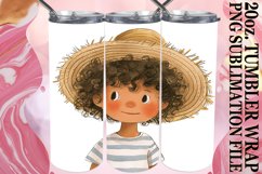 Boho Kids&#039; Watercolor Wonderland: Tumbler Sublimation Product Image 1