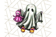 Halloween Monster Clipart PNG, Cute Spooky Characters Product Image 5