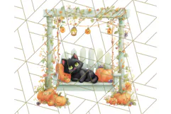 Halloween Neighborhood Clipart PNG for Trick or Treat Product Image 5