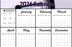 editable 2026 Calendar 2 Product Image 2