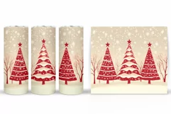 Christmas Tree Tumbler Sublimation. Christmas Tumbler Design Product Image 2