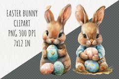 Easter Bunny Clipart | Spring Clipart | Easter Sublimation Product Image 1