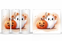 Cute Ghost Tumbler Sublimation. Ghost Halloween Tumbler Product Image 2