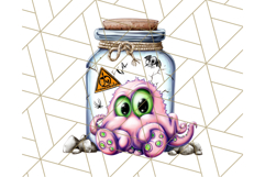 Halloween Monster Clipart PNG, Monsters in Jars, Spooky Png Product Image 5