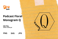 Podcast Floral Monogram Product Image 1