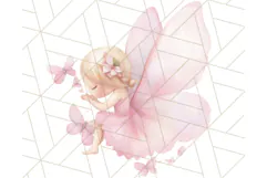Pastel Pink Fairy Garden Clipart, Enchanted Cottagecore Png Product Image 5