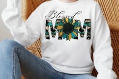 Blessed Mom Sunflower Png, Blessed Mom Western Design Product Image 4