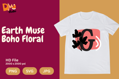 Earth Muse Boho Floral Monogram Product Image 1