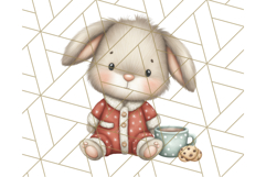 Christmas Pets in Pajamas Clipart PNG, Christmas Png Clipart Product Image 5