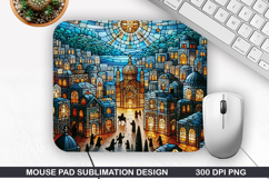 Mouse Pad Sublimation, Jesus Mouse Pad PNG Design Product Image 1