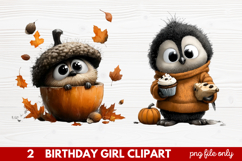 Quirky Halloween Clipart | Cute Spooky Character PNG Illustr Product Image 1
