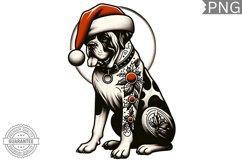 Christmas Dog Clipart - Christmas Sublimation PNG Design Product Image 1
