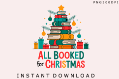 Christmas Png Teacher Png Book Lover Png Product Image 2