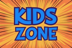 Wild Comic Font | Bold &amp; Outline Playful Cartoon Font Product Image 6
