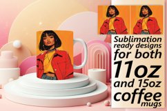 Empowering Melanin Mug Wrap - 11oz &amp; 15oz Product Image 1