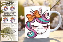 Warm 15oz Mug Wrap Png Artwork , Unicorn Product Image 1