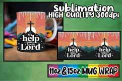 Dreamy skies 11oz 15oz mug wrap, Christian Product Image 1