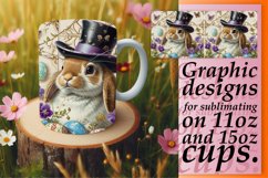 Charming 3D Easter Bunny Mug Design 11oz Product Image 1