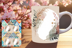 Sweet 15oz Mug Wrap Png Artwork , Flowers Product Image 1