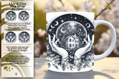 Colorful 11oz Mug Wrap Png Template , Mystic Product Image 1