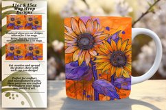 Mug Wrap Sublimation 11oz/15oz PNG Floral Patterns Product Image 1