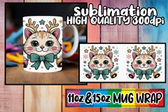 Radiant moments 11oz 15oz sublimation wrap, Cute Christmas Product Image 1