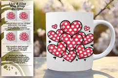Modern Heart Mug Wrap Pattern Sublimation 11oz 15oz Product Image 1